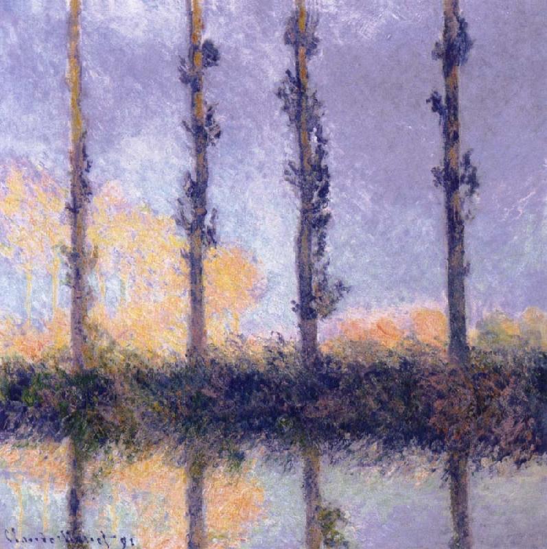 Claude Monet Four Trees Spain oil painting art